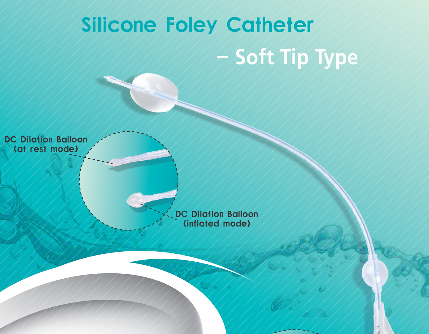 <p><span style="font-weight: bold;">Silicone Foley Catheter - Soft Tip Type</span><br></p>