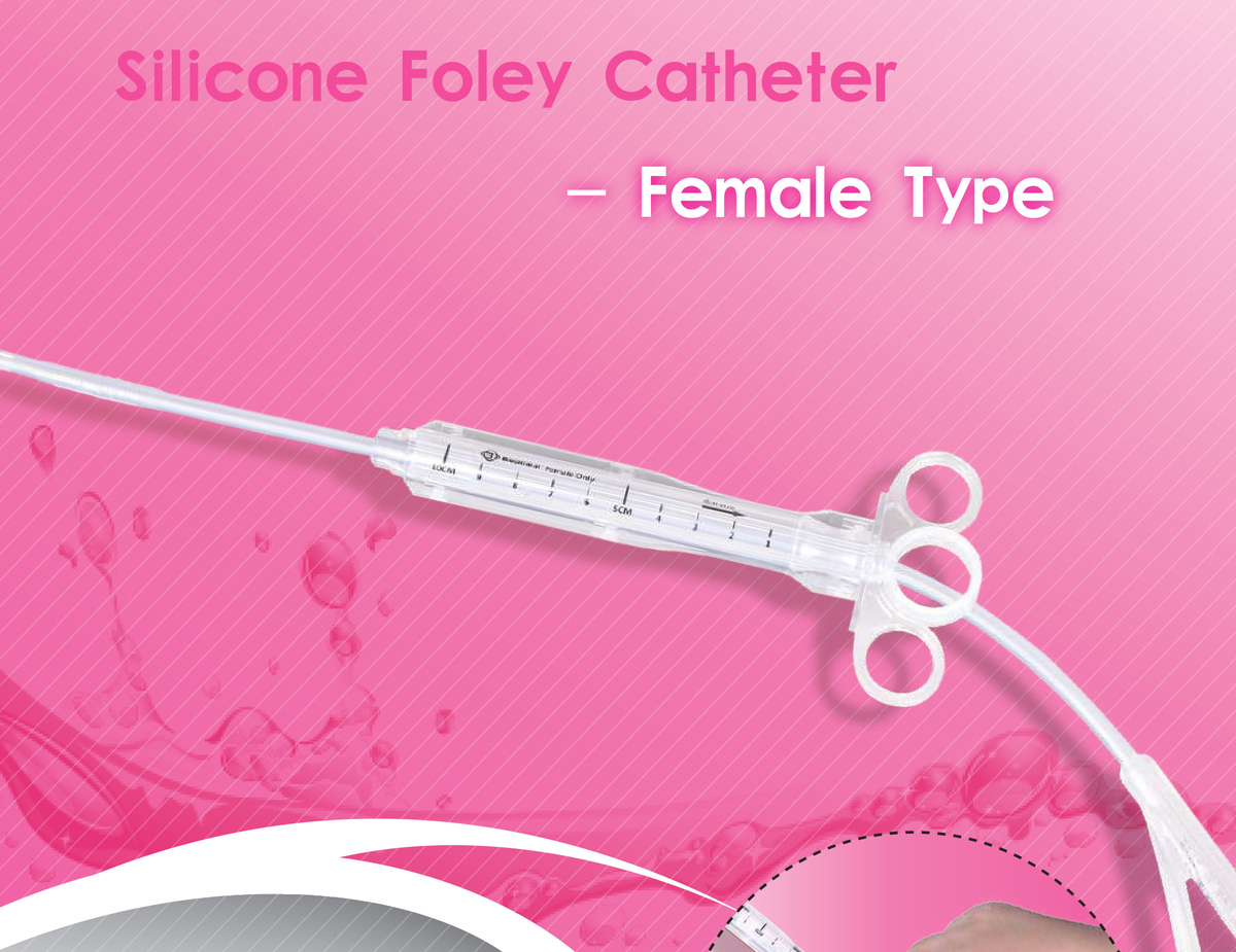 <p><span style="font-weight: bold;">Silicone Foley Catheter - Female Type</span><br></p>