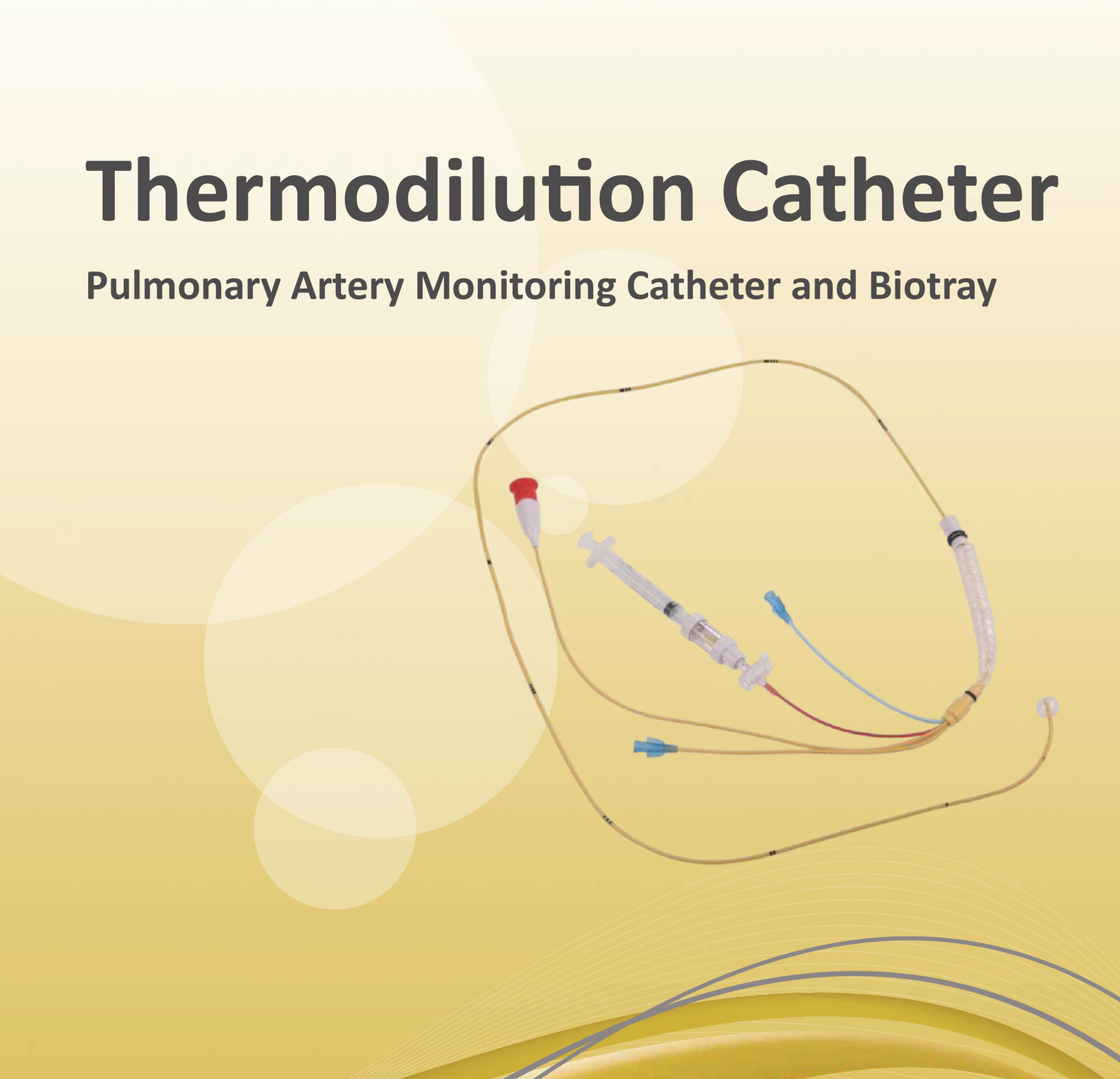<p><span style="font-weight: bold;">Thermodilution Catheter Pulmonary Artery Monitoring Catheter and Biotray</span><br></p>