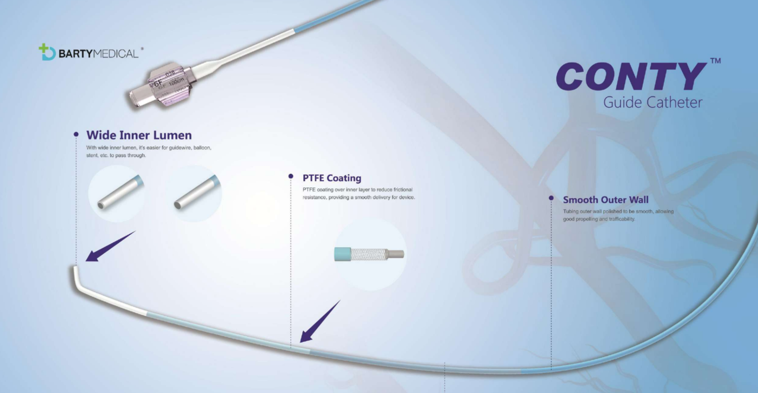 Conty Guide Catheter Czech Republic medical market medical equipment, tools, components interventional cardiology, radiology, angiology, arrhythmology, electrophysiology and neurophysiology