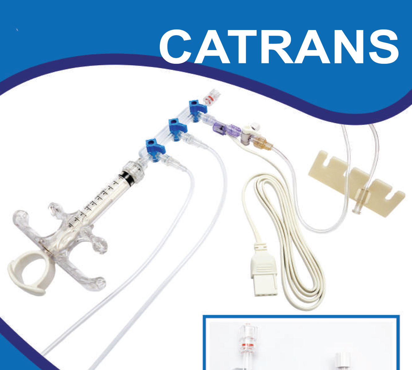 <p><span style="font-weight: bold;">CATRANS Angiographic System with Integrated Disposable Transducer</span><br></p>